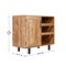 Merrick Lane Aloise Bar and Sideboard with Storage Cabinet, Hanging Stemware Holders and Bottle Storage